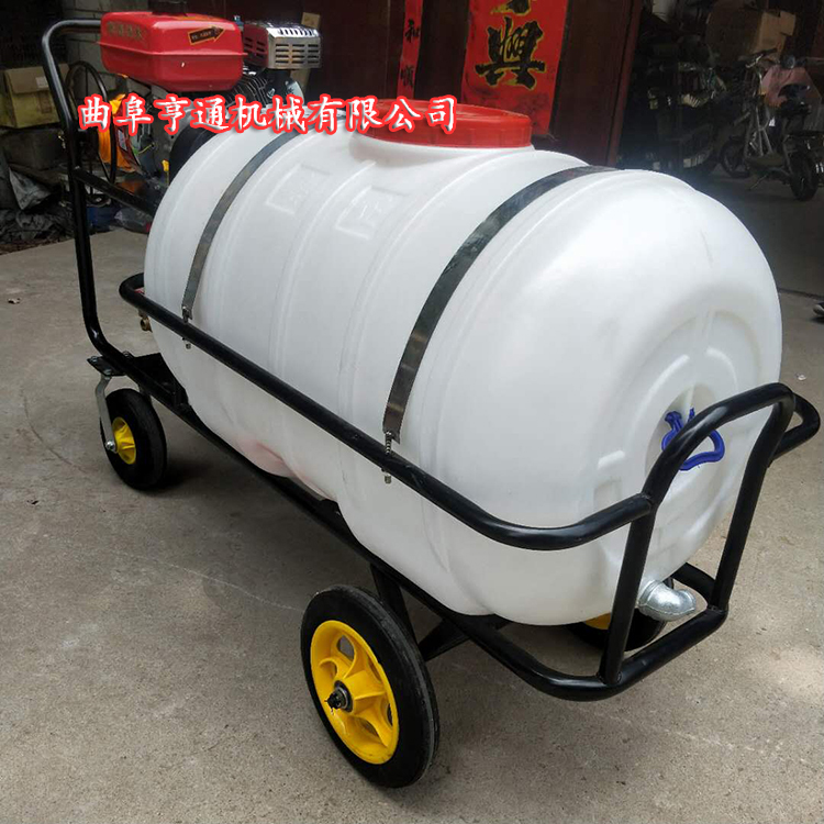 優(yōu)質(zhì)四輪噴藥機 小型推車式農(nóng)藥機 大棚蔬菜汽油噴霧打藥機圖片