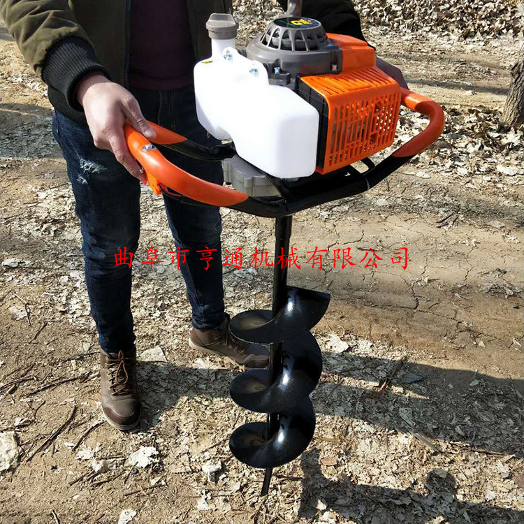 操作方便手搖式汽油植樹挖坑機 農(nóng)用挖坑機 多功能挖坑機多少錢