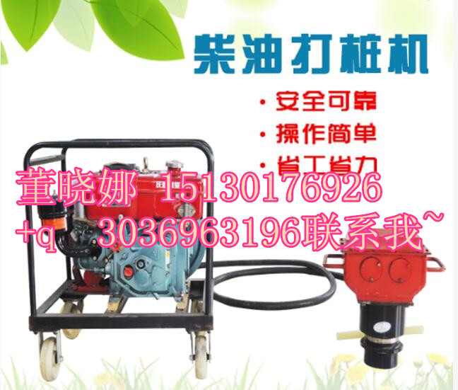 多功能手持式防汛搶險(xiǎn)植樁機(jī)/防汛打樁機(jī)小型便捷式/植樁機(jī)