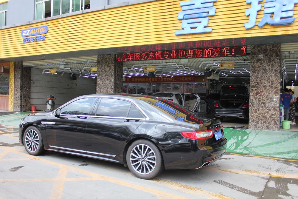 愛車鍍晶好還是隱形車衣好？林肯大陸全車身美國Johnson江森隱形車衣|深圳壹捷