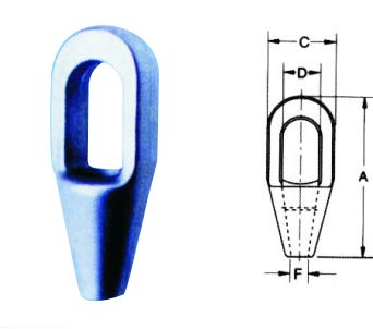 供應(yīng)優(yōu)質(zhì)巴氏合金閉式澆鑄索具澆鑄用接頭，鋼絲繩索具專用接頭