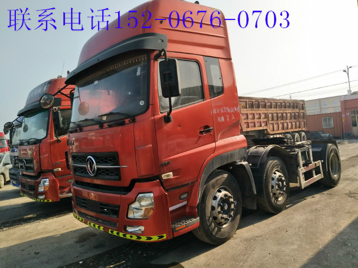 二手雙轉(zhuǎn)向東風(fēng)天龍牽引車車頭一拖三拖頭車340馬力375馬力