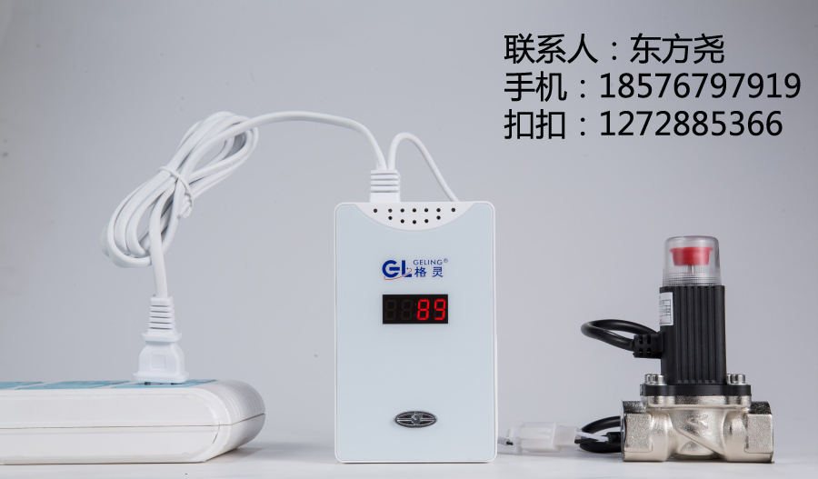 語音數(shù)碼顯示家用燃氣泄漏探測器聯(lián)動電磁閥廠家