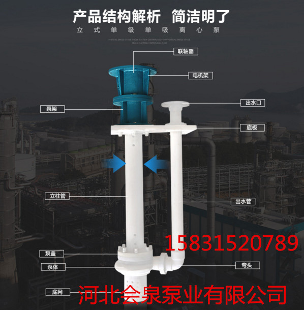 25HYF-41A立式潛水泵防腐耐酸堿化工泵