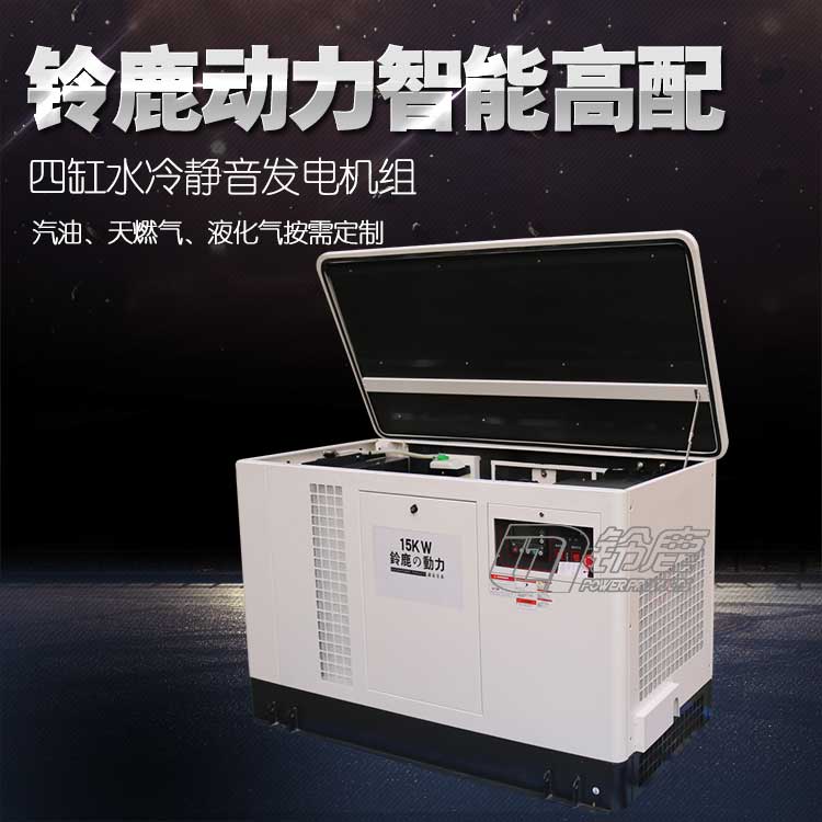 15KW靜音汽油發(fā)電機用鈴鹿15KW多燃料汽油發(fā)電機