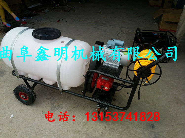 現貨直銷手推車噴藥機 果園除草推車式噴霧機 果樹打藥機圖