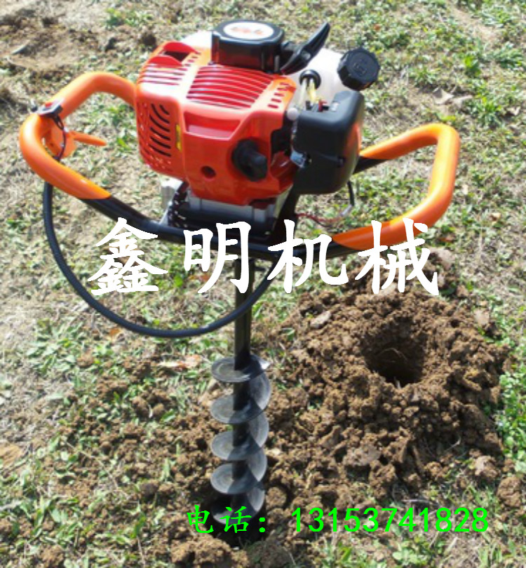 鑫明山地斜坡打眼機   挖坑機價格 汽油式植樹挖坑機