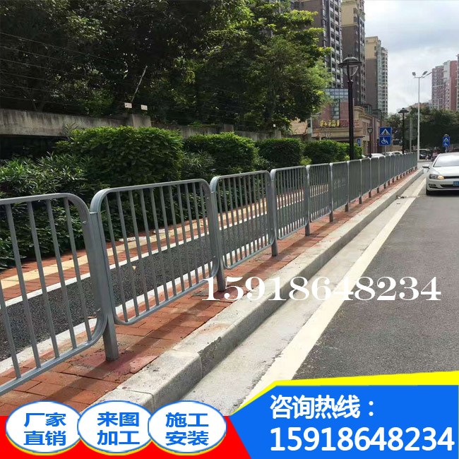 佛山道路護(hù)欄批發(fā)價 港式人行道隔離柵欄 深圳乙型道路防護(hù)欄