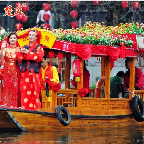 高低篷木船多少錢一艘 廠家直銷烏篷船仿古船旅游觀光船餐飲畫舫船海盜船