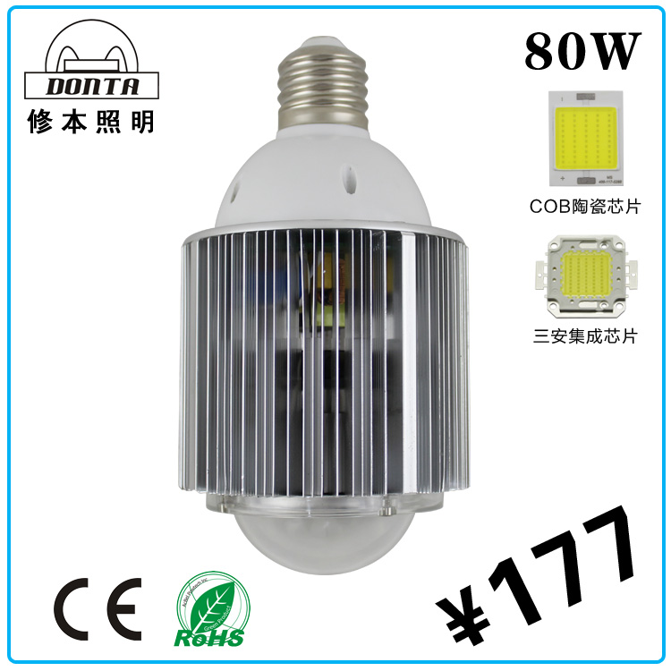 廠家直銷高性價比超高亮度 LED球泡燈 80W