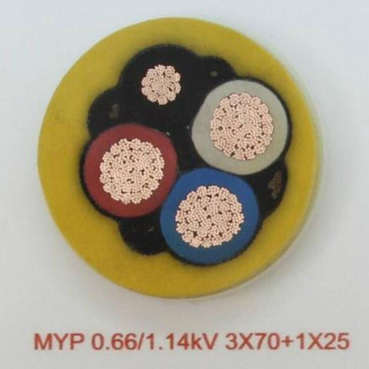 天津小貓牌MYP礦用移動屏蔽橡套軟電纜1140V-3*35+1*16