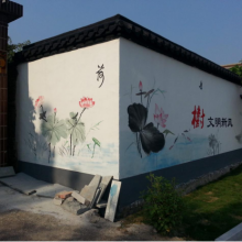 株洲市墻體彩繪工程 出神入畫 欣美收費合理 美麗鄉(xiāng)村風(fēng)景線