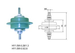 明能供應(yīng) 低壓避雷器 380V復(fù)合避雷器 常用防雷 HY1.5W-0.5/2.6