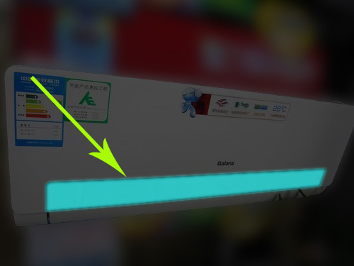 冷光片裝飾的時尚家用空調,EL冷光片，東莞冷光片生產商