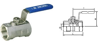 臺(tái)灣金口 FIG 118S00 一件不銹鋼球閥