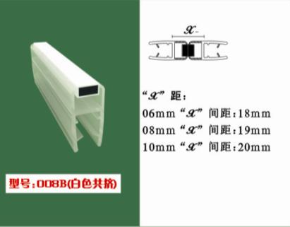 澤志塑料膠條廠專供180度平推門(mén)磁條 浴室門(mén)吸條