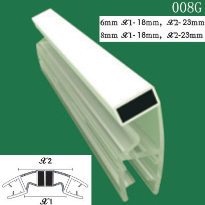 【廠家直銷】透明萬(wàn)向磁條 淋浴房膠條 浴室密封條