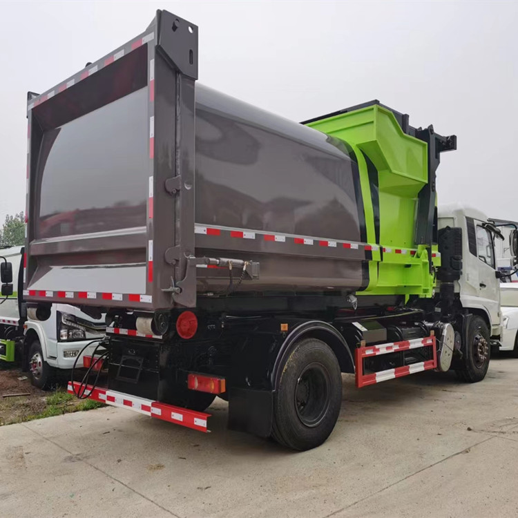 天錦勾臂式垃圾車 建筑箱和12方移動(dòng)站專用車 大型拉臂車