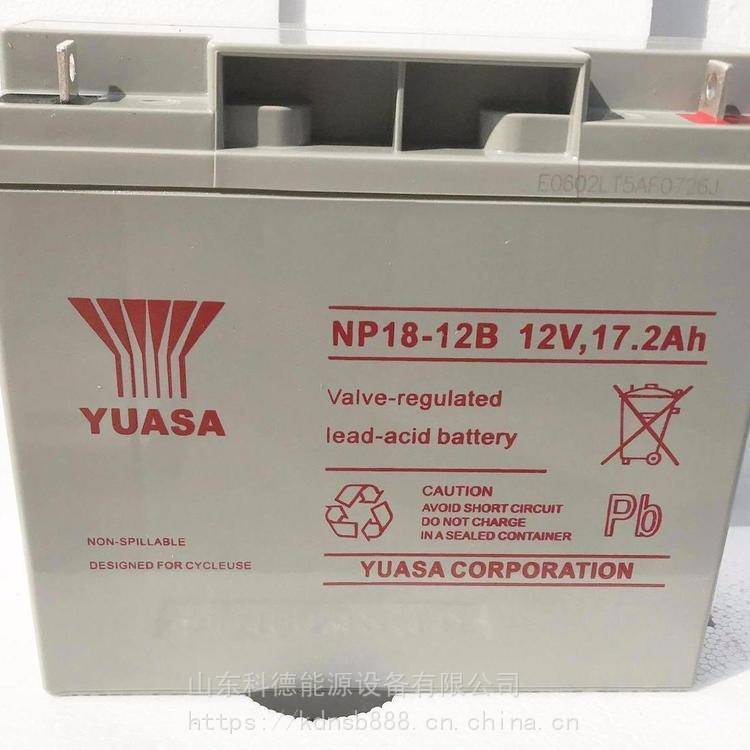 YUASA湯淺蓄電池NP18-12B鉛酸免維護(hù)12V17，2AH 消防主機(jī)配套電池