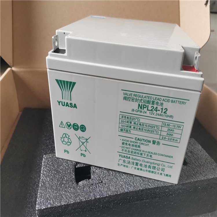 YUASA湯淺蓄電池NPL24-12長壽命系列12V24AH 通訊UPS直流屏EPS