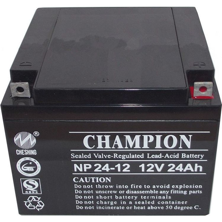 冠軍蓄電池NP24-12 NP26-12 12V24AH消防主機(jī)EPS電源監(jiān)控設(shè)備