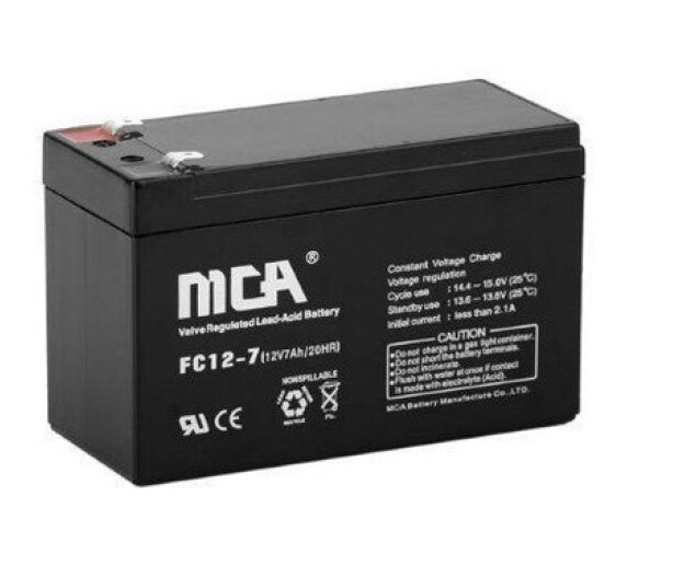 MCA銳牌蓄電池FC12-7 12V7AH/20HR 直流屏UPS應(yīng)急 EPS電源電池