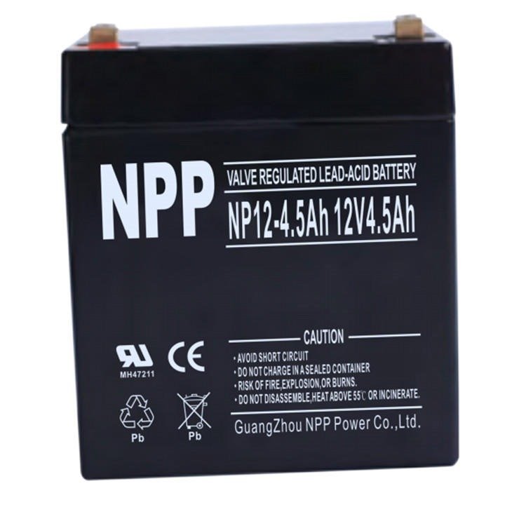 NPP蓄電池NP12-4.5 12V4.5AH 耐普膠體免維護(hù)電池 消防應(yīng)急燈備用