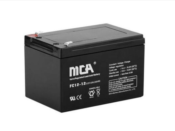 MCA銳牌蓄電池FC12-12 12V12AH/20HR 直流屏UPS應(yīng)急 EPS電源電池