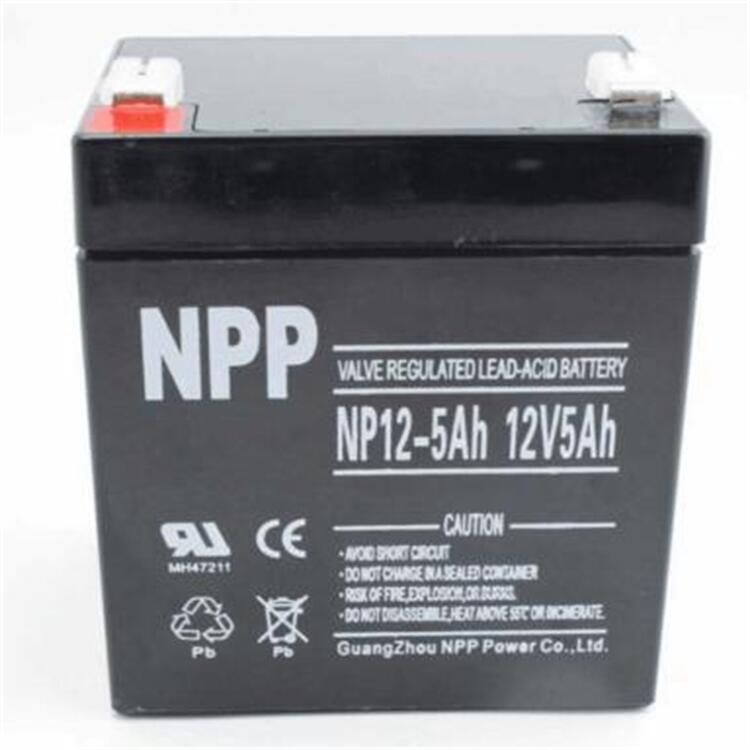 NPP蓄電池NP12-5 12V5AH 耐普膠體免維護電池 消防應(yīng)急燈電梯備用