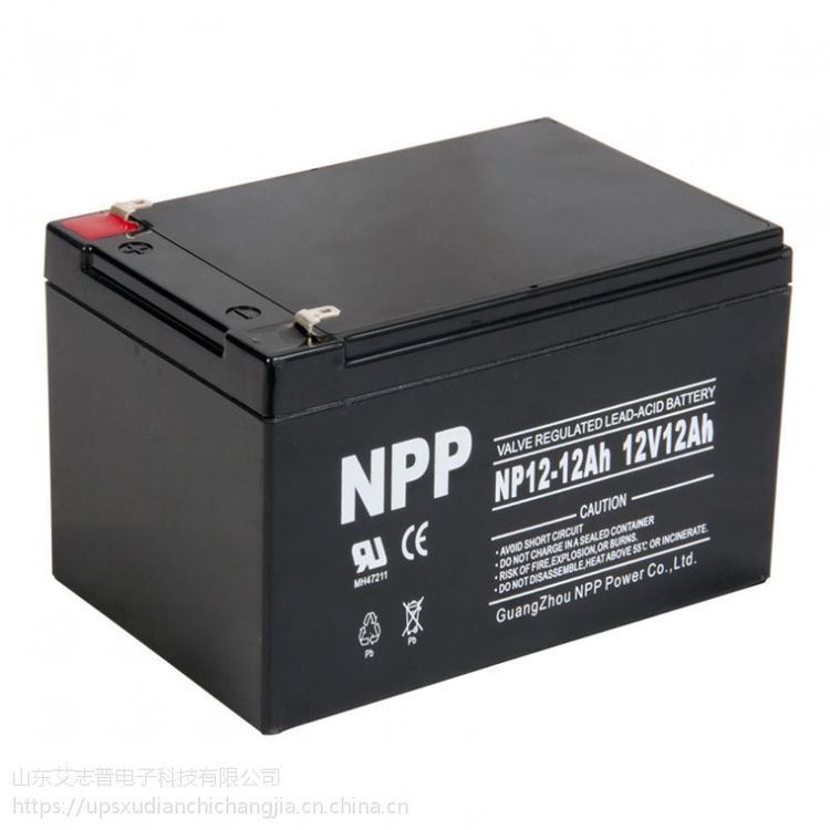 NPP蓄電池NP12-12 12V12AH 耐普膠體免維護(hù)電池 消防應(yīng)急燈備用