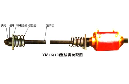 中原錨具城‖預應力錨具工藝‖|YBM15(13)系列錨具‖錨具圖片