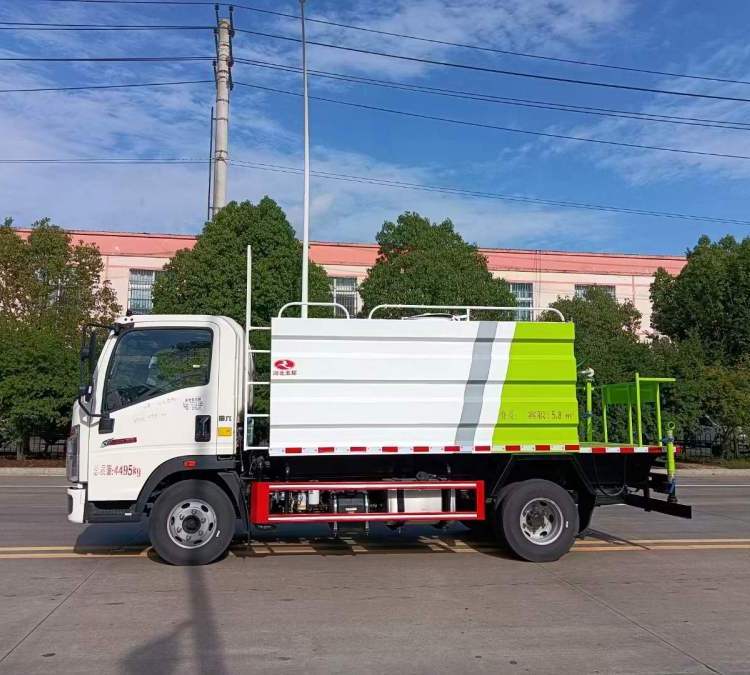 國六藍牌灑水車 重汽豪沃多功能抑塵車 后平臺選裝30-50噴霧機