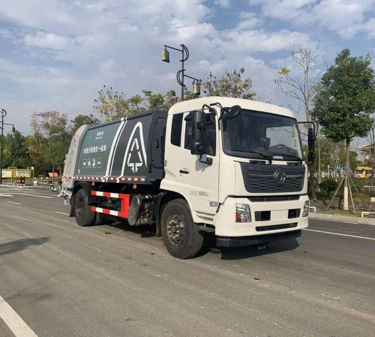 城鄉(xiāng)生活垃圾收集轉(zhuǎn)運車 東風(fēng)天錦14方壓縮垃圾車