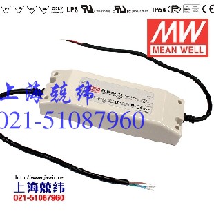 24V防水電源PLN-60 60W 可調(diào)恒壓+恒流PFC明緯IP6