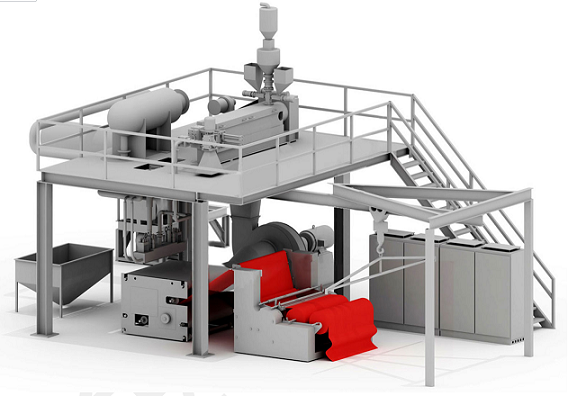 金緯機(jī)械聚丙烯口罩M層熔噴無紡布生產(chǎn)線