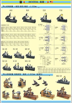 美國(guó)UNEVERSA同心度測(cè)試儀