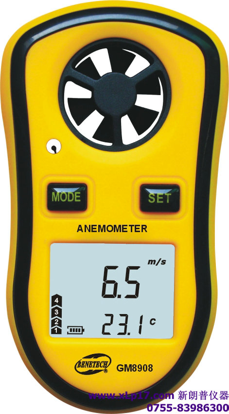 深圳標(biāo)智│風(fēng)速計GM8908