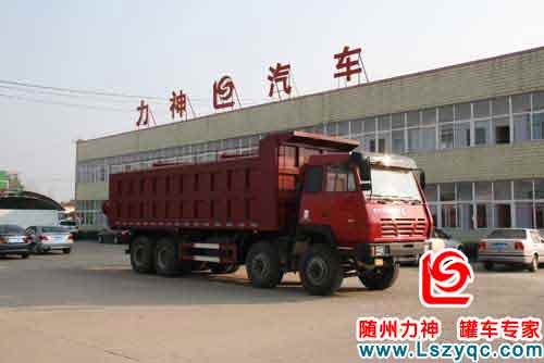 陜汽8x4壓裂砂罐車(chē)