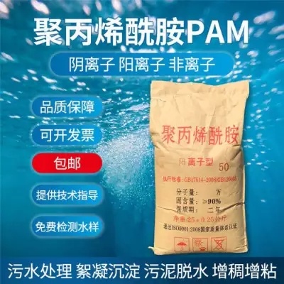 PAM 造紙?jiān)龀韯?污泥脫水專用 聚丙烯酰胺 陽離子陰離子