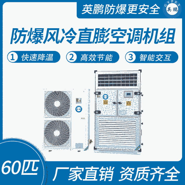 防爆風(fēng)冷直膨空調(diào)機組60匹