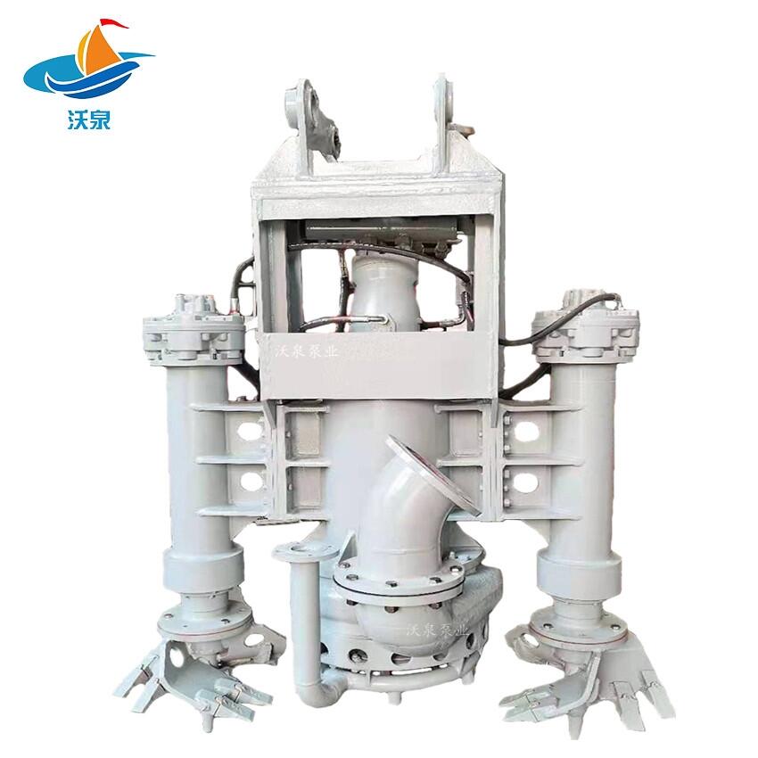 挖掘機(jī)抽漿泵高濃度排漿泵潛水吸漿泵攪拌式抽淤泥范圍廣