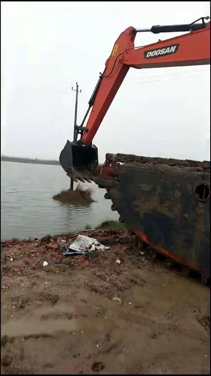 自貢大安周邊水路兩用挖掘機租賃水路挖掘機出租挖泥船出租