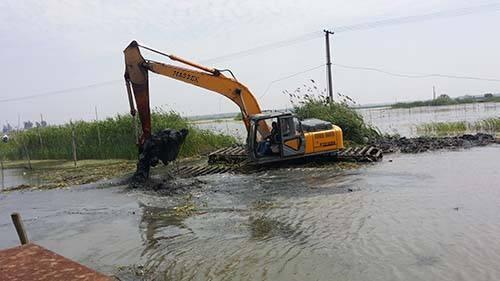 福州江南水陸挖掘機(jī)租賃服務(wù)河道清淤施工