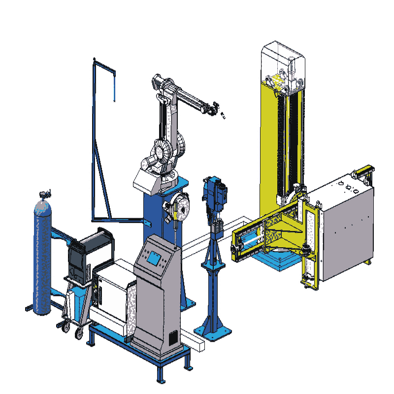 威勝電氣認證服務商 立式升降型充氣柜機器人焊接系統(tǒng) 創(chuàng)研智造
