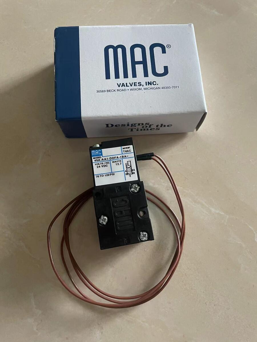 美國MAC電磁閥45A-AA1-DDFA-1BA T65C