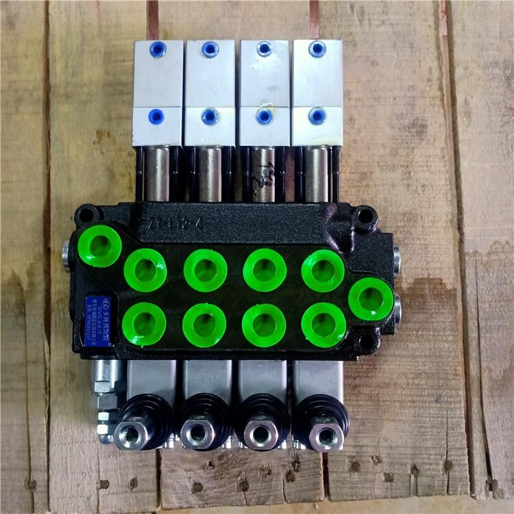 氣控整體式四聯(lián)多路換向閥SCDCV40/T液壓分配器升降平臺(tái)控制開(kāi)關(guān)