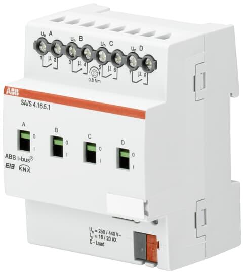 SA/S4.10.2.1 開關驅動器4路 ABB I-BUS智能燈控系統(tǒng)KNX總線