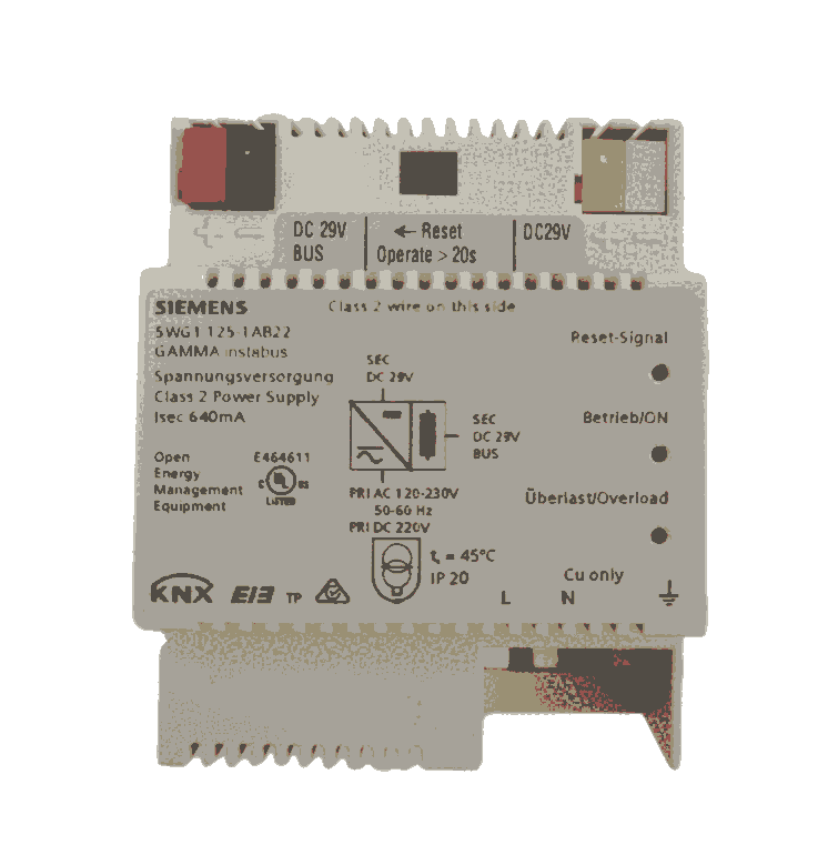 5WG11251AB22 640mA扼流總線電源西門子KNX總線電源