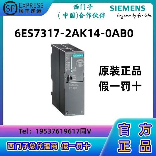 西門子S7-300 CPU模塊PLC 317-2 DP， 中央處理器317-2AK14