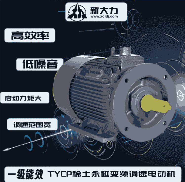 新大力電機(jī) 一級(jí)能效 稀土永磁變頻同步電動(dòng)機(jī) TYCP160-8-11KW 1500轉(zhuǎn)